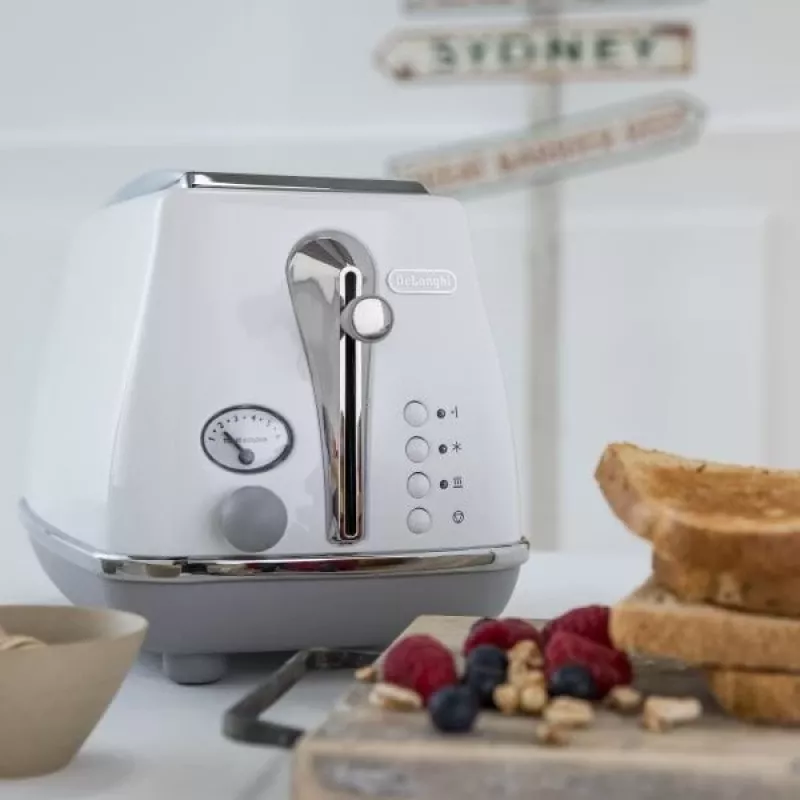 Skrudintuvas De'Longhi CTOC2103.W 2 griežinėliai 900 W Baltas nerūdijantis plienas