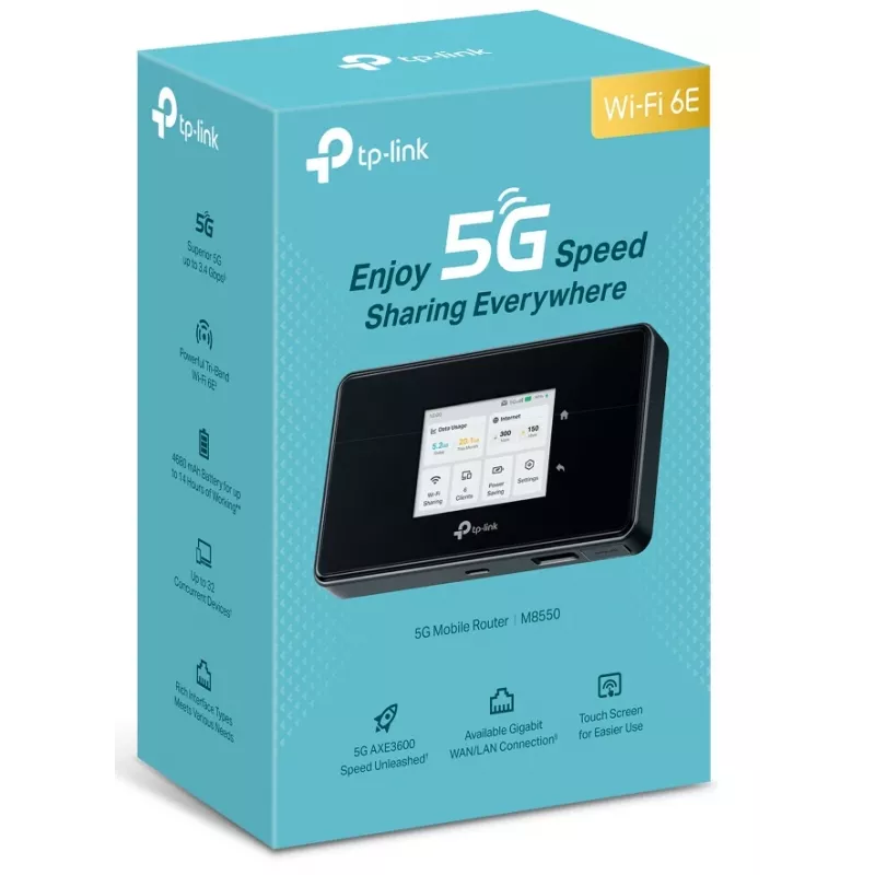 TP-Link M8550(EU) maršrutizatorius koriniam ryšiui, juodas