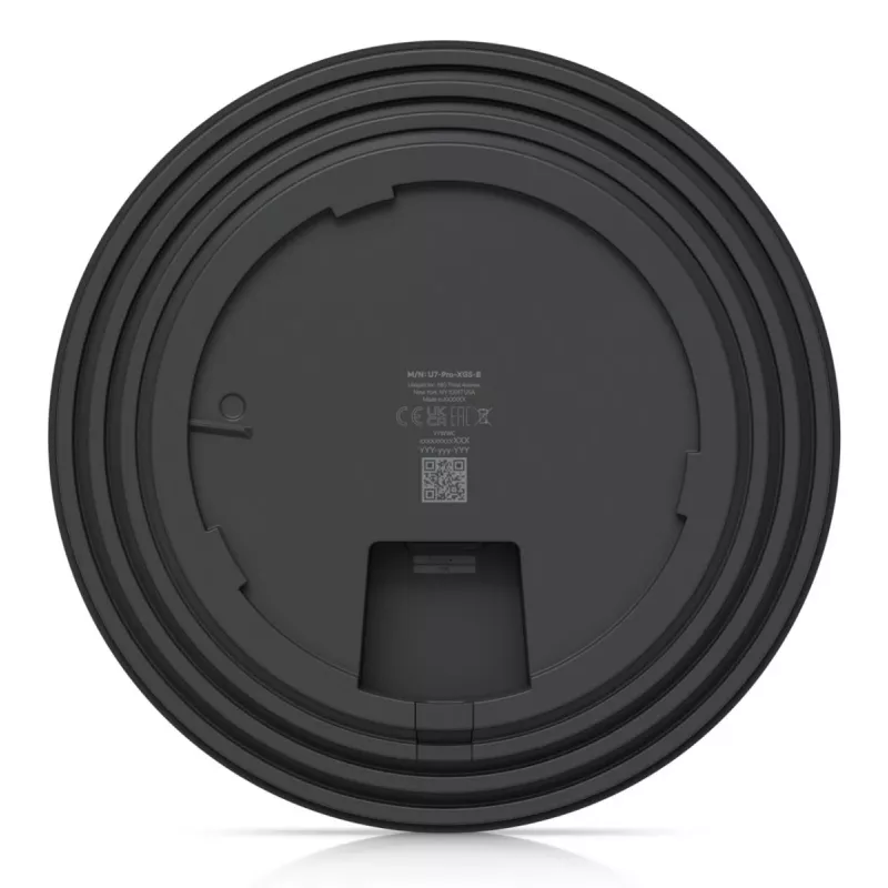 Ubiquiti UniFi U7 Pro XGS Wi-Fi 7 prieigos taškas, trijų juostų 2,4/5/6 GHz, 8600 Mbit/s, juodos spalvos