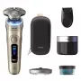 Elektrinis skustuvas Philips i9000 Prestige Ultra XP9403 – 3 galvutės, SkinIQ Pro, šlapiam ir sausam skutimui, baterija, valymo stotelė, auksinis