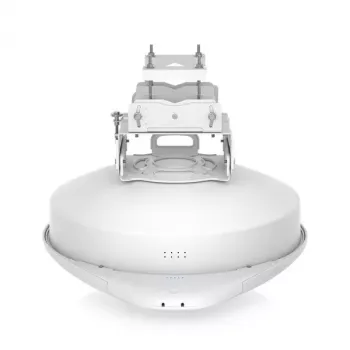 Tinklo tiltas UBIQUITI UISP airFiber 60 XG — 6000 Mbit/s, atstumas iki 4000 m, Gigabit Ethernet, montavimui ant stulpo, baltas