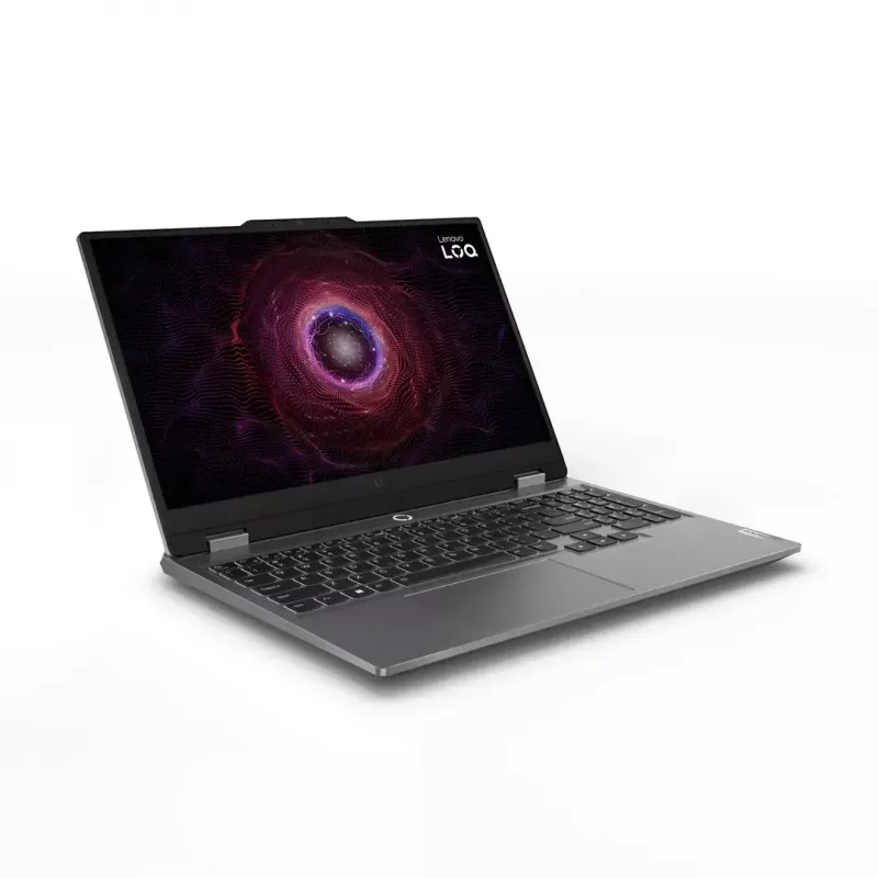 Nešiojamas kompiuteris Lenovo LOQ 15ARP9 — 15,6 colio FHD 144 Hz, AMD Ryzen 5 7235HS, 16 GB DDR5, 512 GB NVMe SSD, GeForce RTX 4050 6 GB, Windows 11 Home