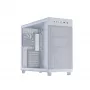 Korpusas ASUS PRIME AP303 TG White – ATX/Micro-ATX/Mini-ITX, grūdintas stiklas, USB-C, 360 mm GPU palaikymas