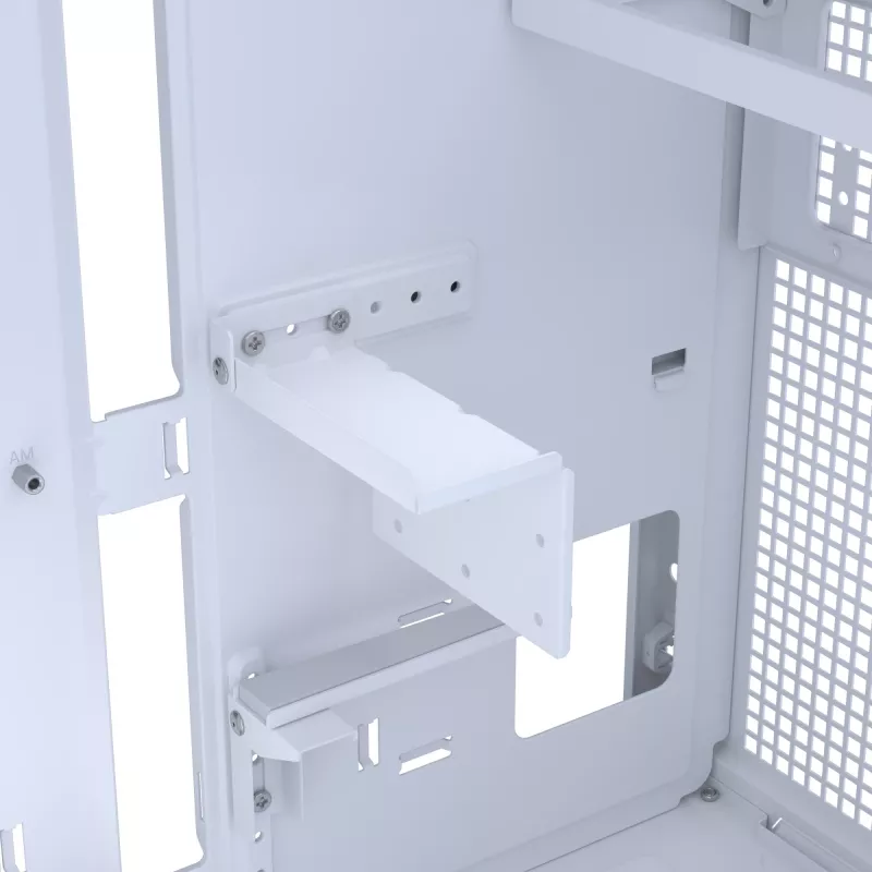 Korpusas ASUS PRIME AP303 TG White – ATX/Micro-ATX/Mini-ITX, grūdintas stiklas, USB-C, 360 mm GPU palaikymas