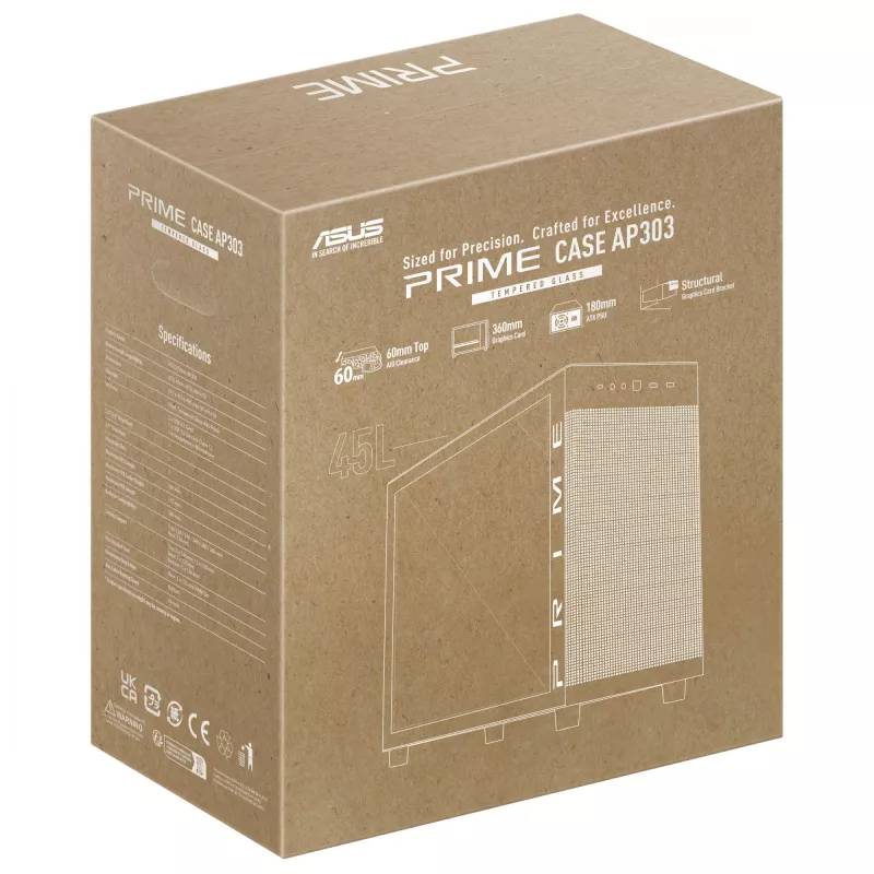 ASUS PRIME AP303 TG Black korpusas