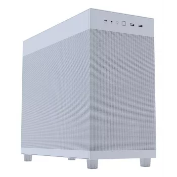 ASUS PRIME AP303 Mesh 90DC00V3-B39000 Midi Tower kompiuterio dėžė, ATX/Micro-ATX, tinklinis skydelis, 2x USB 3.2, be maitinimo bloko, balta