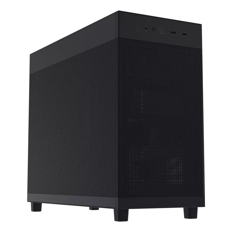 ASUS Prime AP303 Mesh Midi Tower korpusas — ATX, palaiko GPU 36 cm, CPU aušintuvą 165 mm, USB-A 2×, USB-C 1