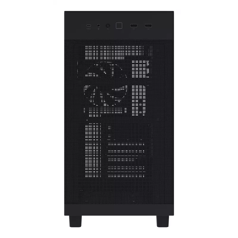 ASUS Prime AP303 Mesh Midi Tower korpusas — ATX, palaiko GPU 36 cm, CPU aušintuvą 165 mm, USB-A 2×, USB-C 1