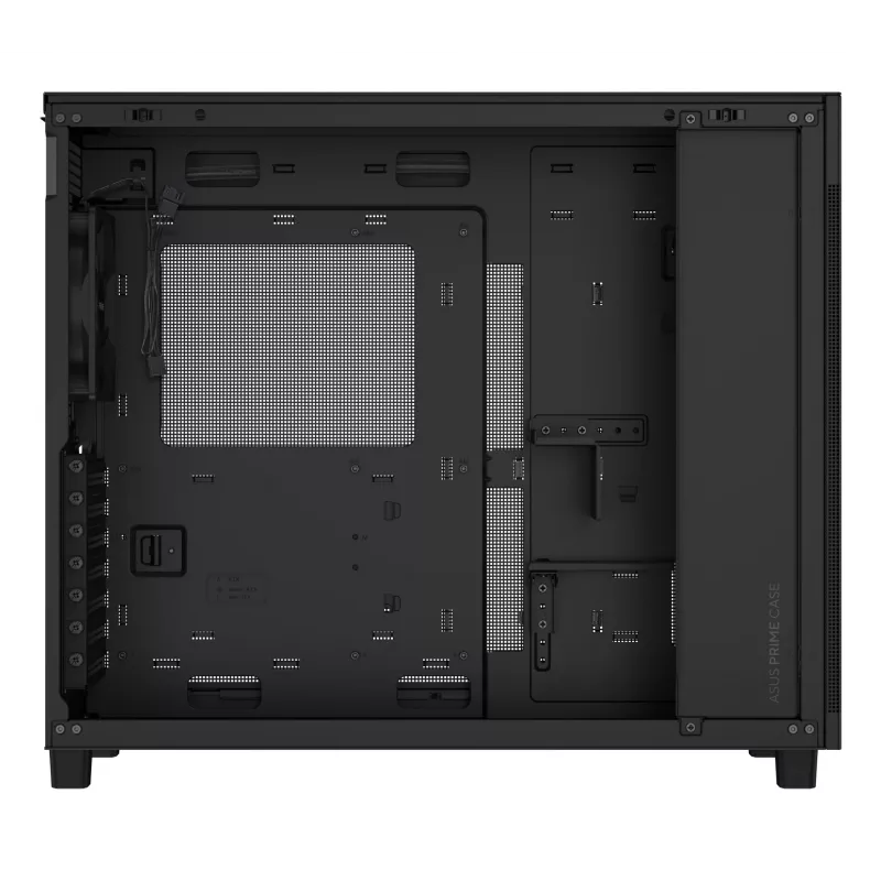 ASUS Prime AP303 Mesh Midi Tower korpusas — ATX, palaiko GPU 36 cm, CPU aušintuvą 165 mm, USB-A 2×, USB-C 1