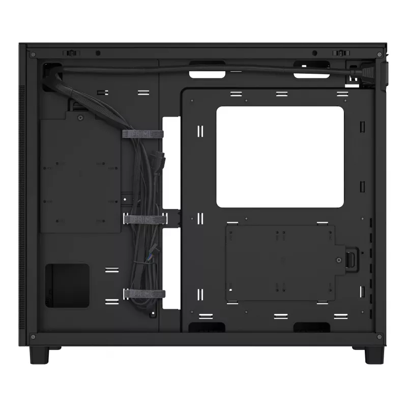 ASUS Prime AP303 Mesh Midi Tower korpusas — ATX, palaiko GPU 36 cm, CPU aušintuvą 165 mm, USB-A 2×, USB-C 1