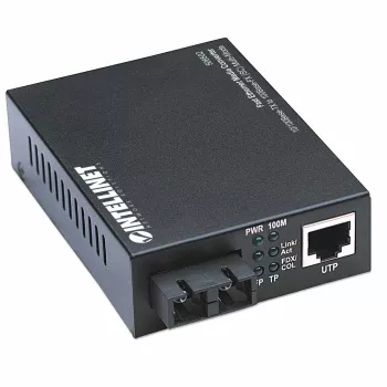 Intellinet Fast Ethernet media keitiklis, 10/100Base-Tx į 100Base-Fx (SC) kelių režimų, 2 km