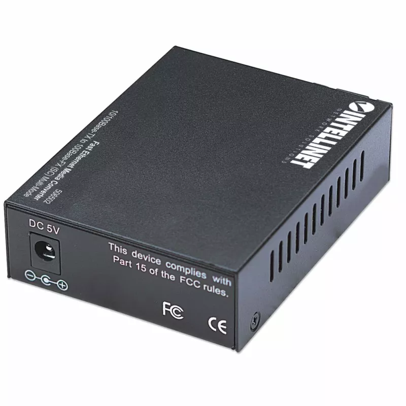 Intellinet Fast Ethernet media keitiklis, 10/100Base-Tx į 100Base-Fx (SC) kelių režimų, 2 km