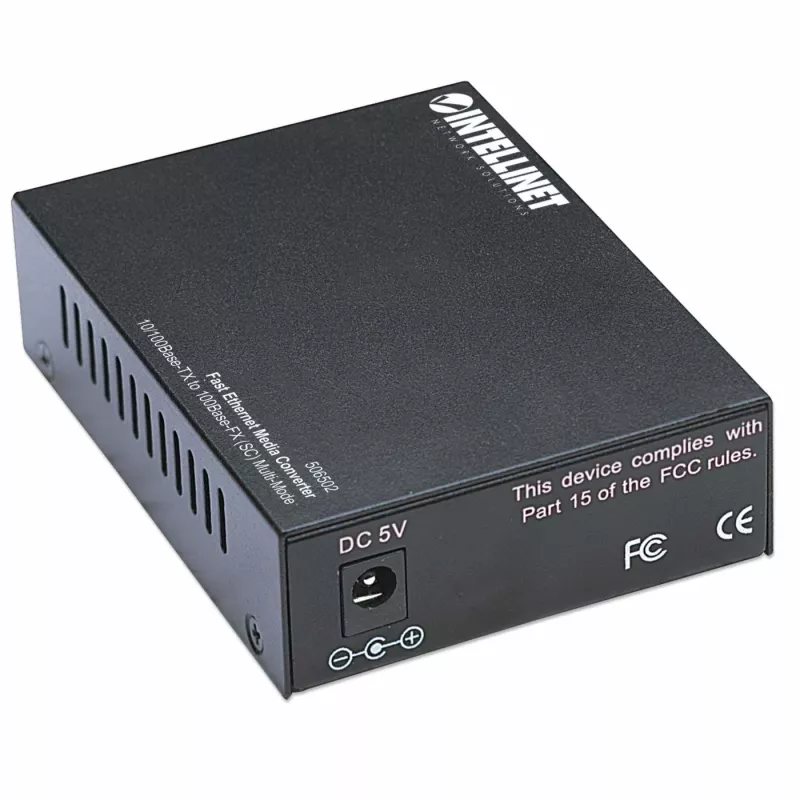 Intellinet Fast Ethernet media keitiklis, 10/100Base-Tx į 100Base-Fx (SC) kelių režimų, 2 km