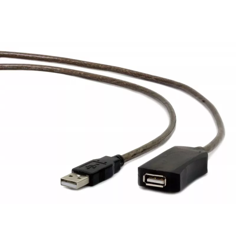 GEMBIRD aktyvus USB 2.0 ilginimo kabelis, 10 m – juodas