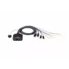 KVM jungiklis ATEN CS22DP-AT 2 prievadų USB DisplayPort, 4K@30Hz, USB-A konsolė, garsas, 1,2 m laidas