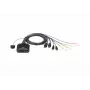 KVM jungiklis ATEN CS22DP-AT 2 prievadų USB DisplayPort, 4K@30Hz, USB-A konsolė, garsas, 1,2 m laidas