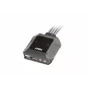 KVM jungiklis ATEN CS22DP-AT 2 prievadų USB DisplayPort, 4K@30Hz, USB-A konsolė, garsas, 1,2 m laidas