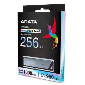 ADATA UE800 USB atmintukas 256 GB USB Type-C 3.2 Gen 2 sidabrinis