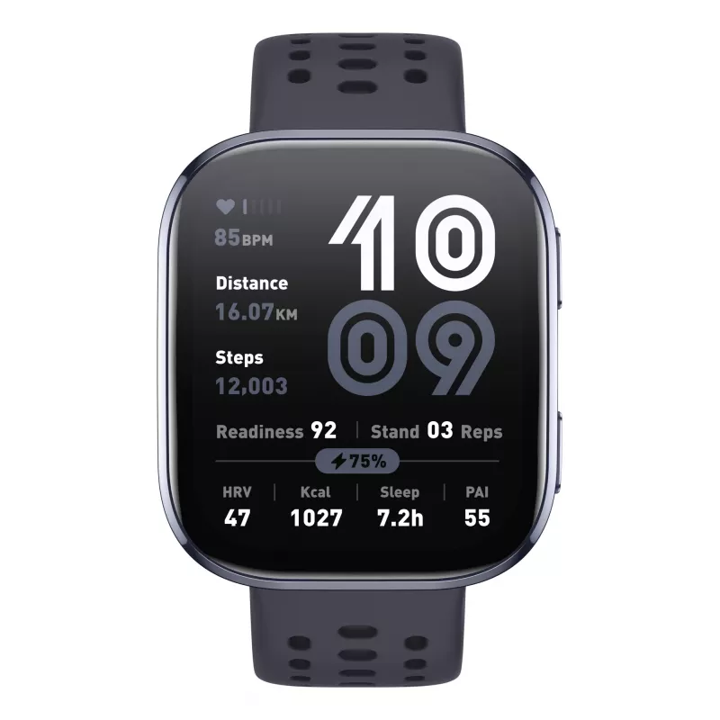 Amazfit Bip 6 Juodas 5 cm (1.97 colio) AMOLED Skaitmeninis 390 x 450 pikselių Liečiamas ekranas GPS (palydovas)