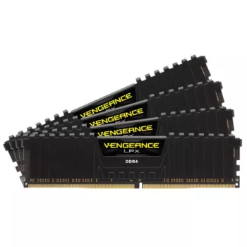 CORSAIR Vengeance LPX 64GB (4x16GB) DDR4 3200MHz C16 atminties rinkinys, juodas