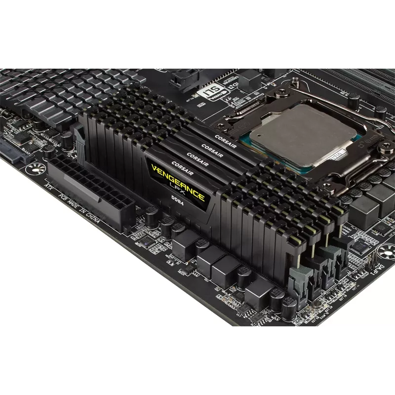 CORSAIR Vengeance LPX 64GB (4x16GB) DDR4 3200MHz C16 atminties rinkinys, juodas