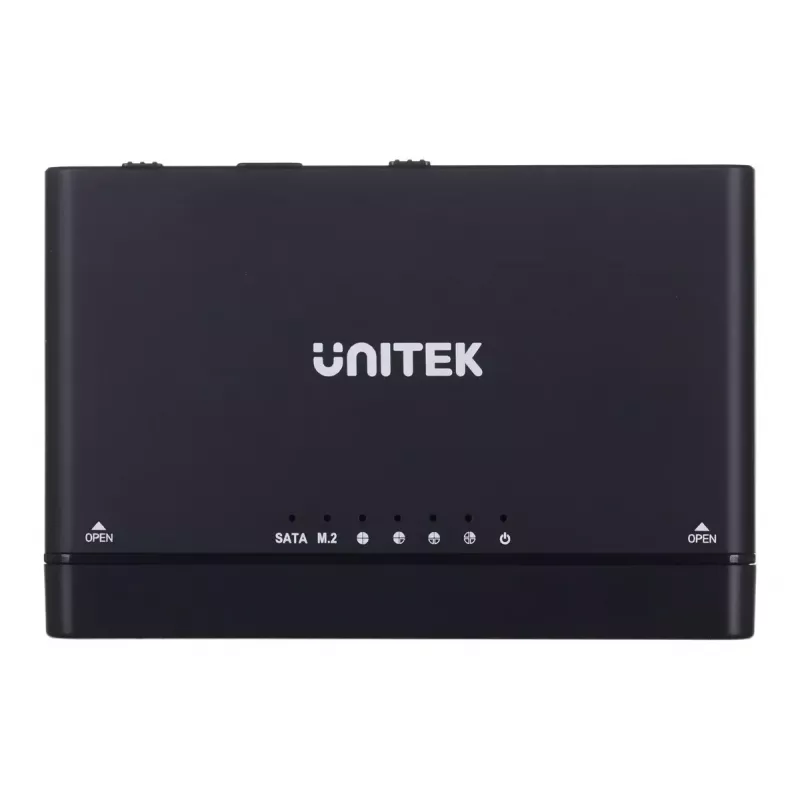 Unitek S1222A USB-C adapteris M.2 NVMe ir SATA 2,5/3,5 colio diskams su autonominiu klonavimu, 10 Gbps, juodas