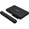 Unitek S1222A USB-C adapteris M.2 NVMe ir SATA 2,5/3,5 colio diskams su autonominiu klonavimu, 10 Gbps, juodas