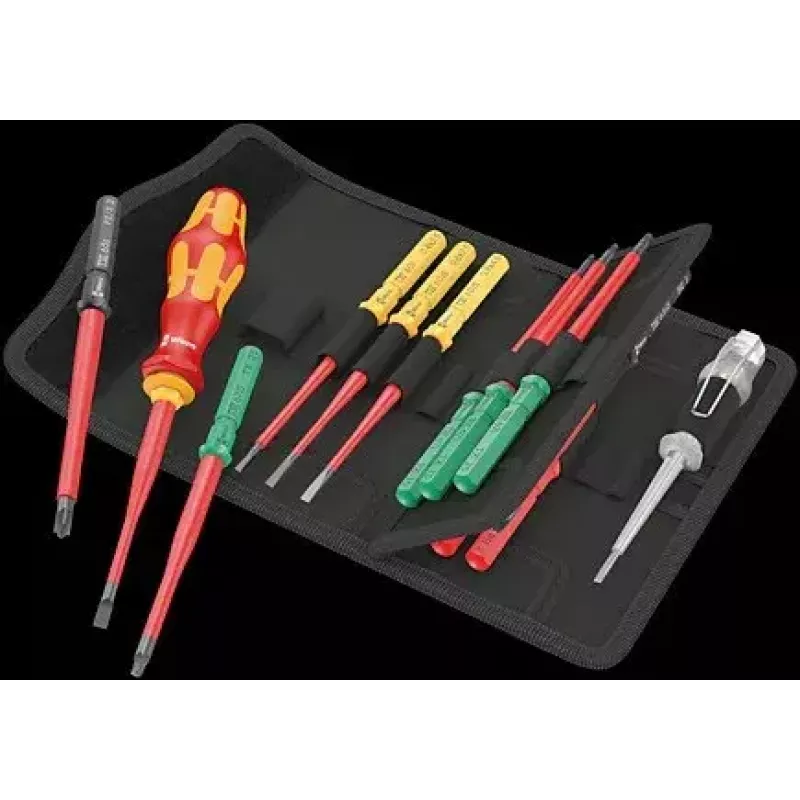 Atsuktuvų rinkinys Wera Kraftform Kompakt VDE 16 extra slim (05006608001)