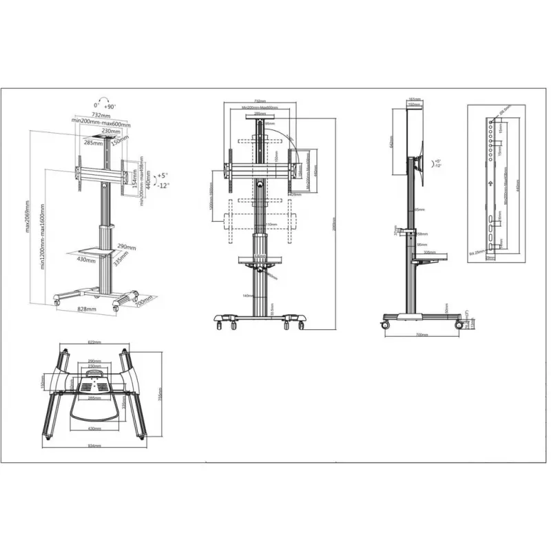 Mobilus televizoriaus stovas Manhattan 461245