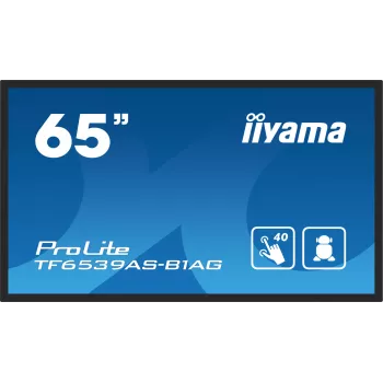 Skaitmeninės reklamos plokščiasis skydelis iiyama TF6539AS-B1AG 64,5 col. liečiamasis LED 3840 x 2160