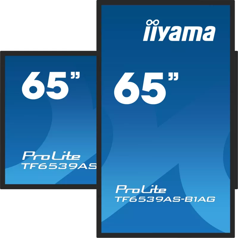 Skaitmeninės reklamos plokščiasis skydelis iiyama TF6539AS-B1AG 64,5 col. liečiamasis LED 3840 x 2160