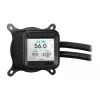 Skysčio aušintuvas ASUS Prime LC 360 ARGB LCD — 360 mm radiatorius, 3x 120 mm ventiliatoriai, LCD, PWM, juodas