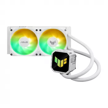 Vandens aušintuvas ASUS TUF GAMING LC III 240 ARGB WHT – 240 mm radiatorius, 2x 120 mm ventiliatoriai, PWM, baltas