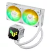 Vandens aušintuvas ASUS TUF GAMING LC III 240 ARGB WHT – 240 mm radiatorius, 2x 120 mm ventiliatoriai, PWM, baltas
