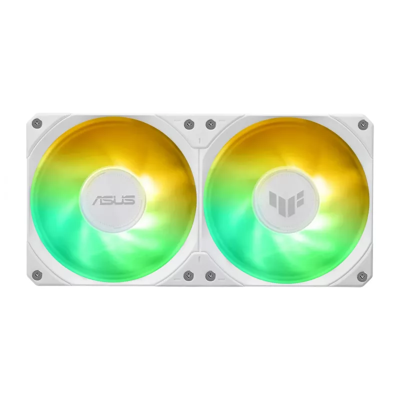 Vandens aušintuvas ASUS TUF GAMING LC III 240 ARGB WHT – 240 mm radiatorius, 2x 120 mm ventiliatoriai, PWM, baltas