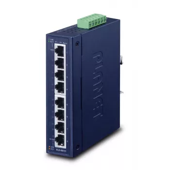 PLANET IGS-801T IP30 8 prievadų pramoninis gigabaitinis jungiklis