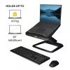 Fellowes Hana LT reguliuojamas stovas nešiojamam kompiuteriui, iki 19 colių, 4,5 kg, juodas
