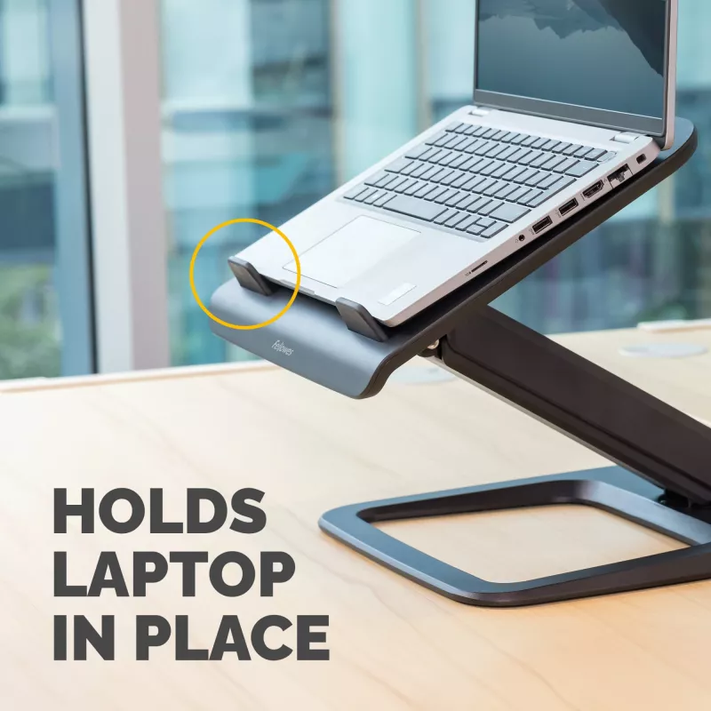 Fellowes Hana LT reguliuojamas stovas nešiojamam kompiuteriui, iki 19 colių, 4,5 kg, juodas