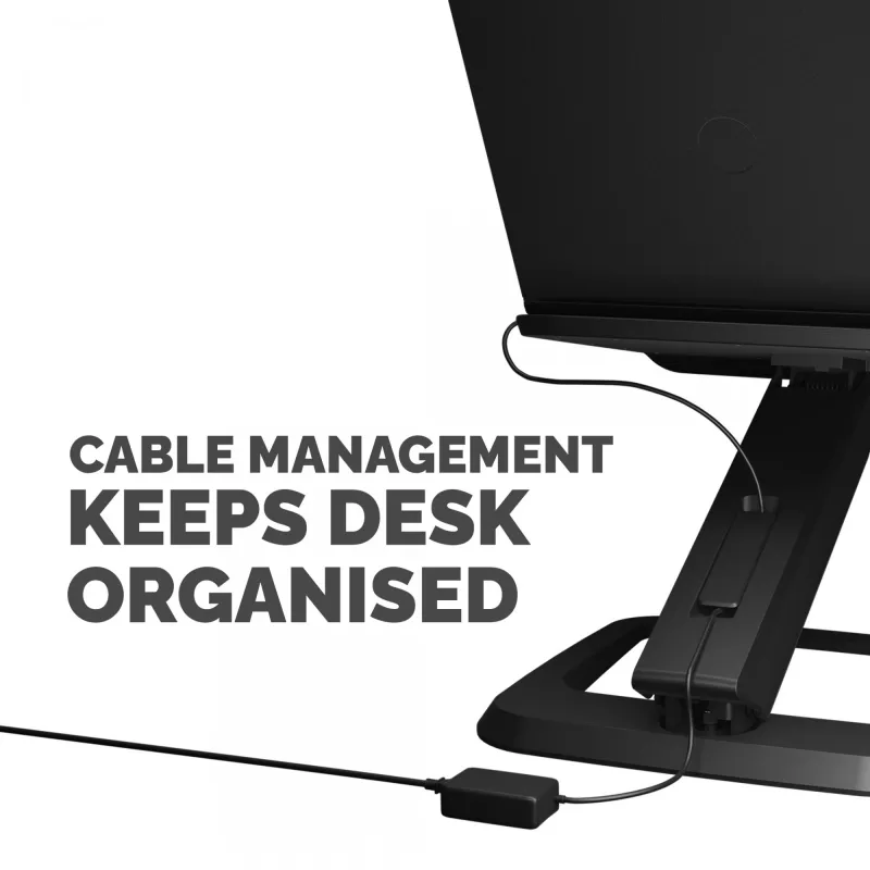 Fellowes Hana LT reguliuojamas stovas nešiojamam kompiuteriui, iki 19 colių, 4,5 kg, juodas
