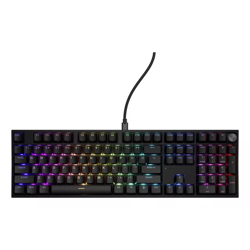 Mechaninė klaviatūra Genesis THOR 404 – pilno dydžio 100% USB QWERTY anglų, juoda, RGB