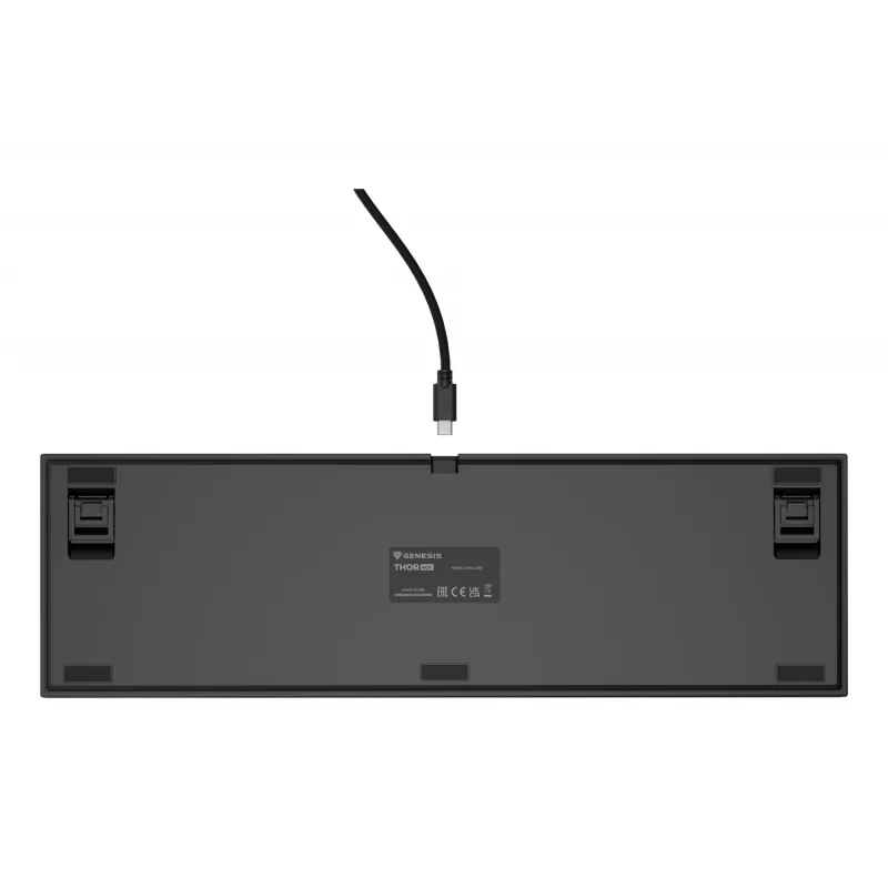 Mechaninė klaviatūra Genesis THOR 404 – pilno dydžio 100% USB QWERTY anglų, juoda, RGB