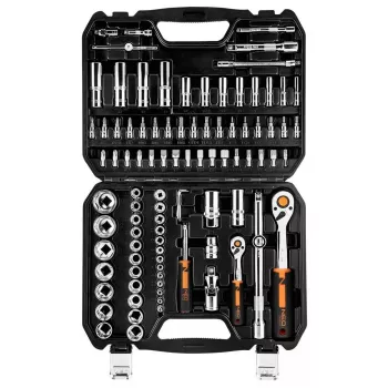 Veržliarakčių lizdų rinkinys NEO Tools 10-062, 1/2 colio pavara, 10 vnt.