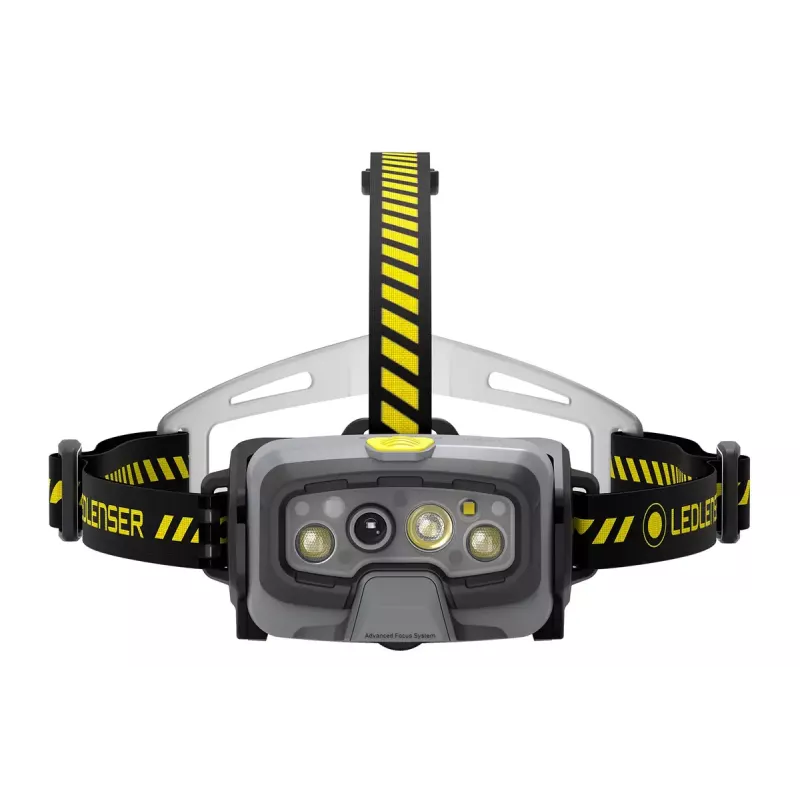 Priekinė LED lempa ant galvos juostos Ledlenser HF8R Work Black, IP68, 20 lm