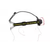 Priekinė LED lempa ant galvos juostos Ledlenser HF8R Work Black, IP68, 20 lm