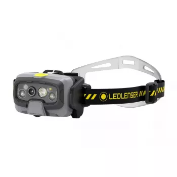 Priekinė LED lempa ant galvos juostos Ledlenser HF8R Work Black, IP68, 20 lm