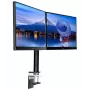 iiyama DS1002C-B1 laikiklis dviem monitoriams iki 30 colių, stalo spaustuvas, juodas