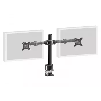 iiyama DS1002C-B1 laikiklis dviem monitoriams iki 30 colių, stalo spaustuvas, juodas