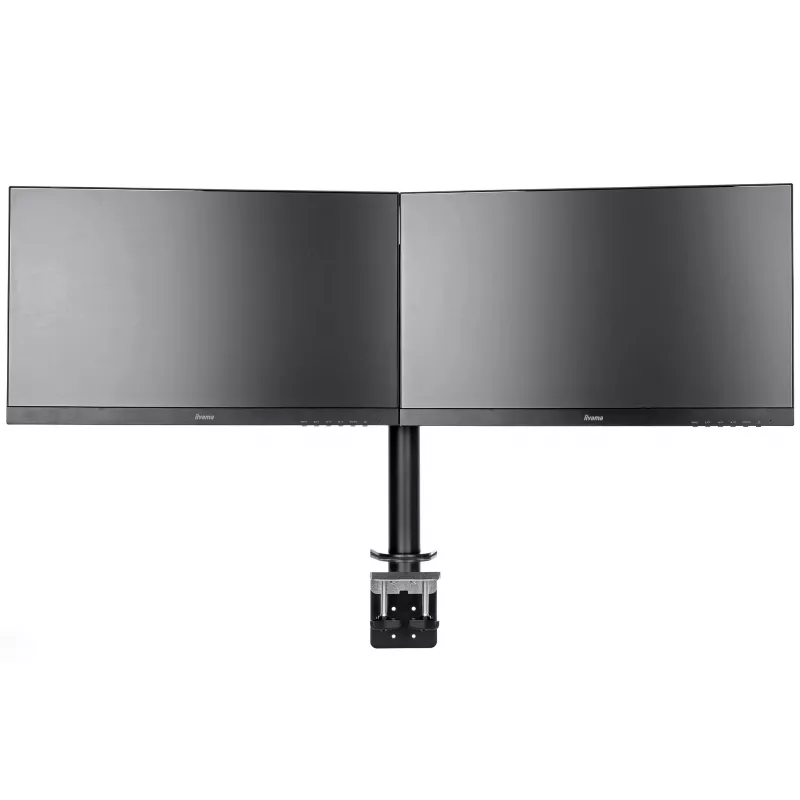 iiyama DS1002C-B1 laikiklis dviem monitoriams iki 30 colių, stalo spaustuvas, juodas