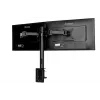 iiyama DS1002C-B1 laikiklis dviem monitoriams iki 30 colių, stalo spaustuvas, juodas
