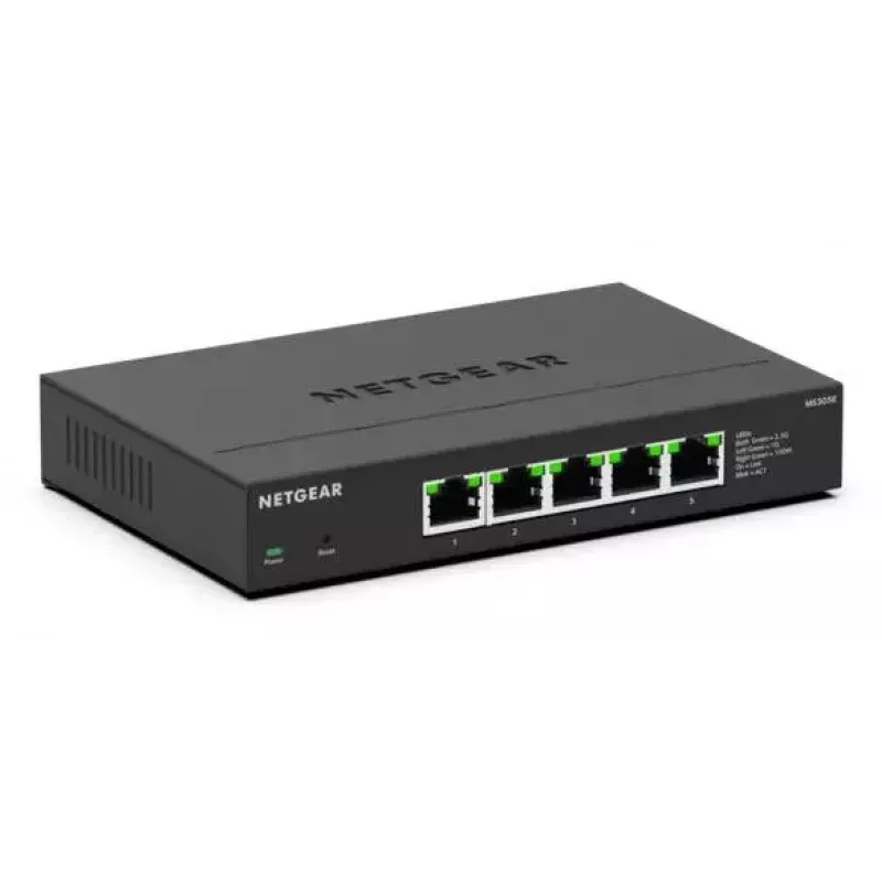 NETGEAR MS305E 5 prievadų 2.5G nevaldomas Ethernet jungiklis (100/1000/2500) juodas